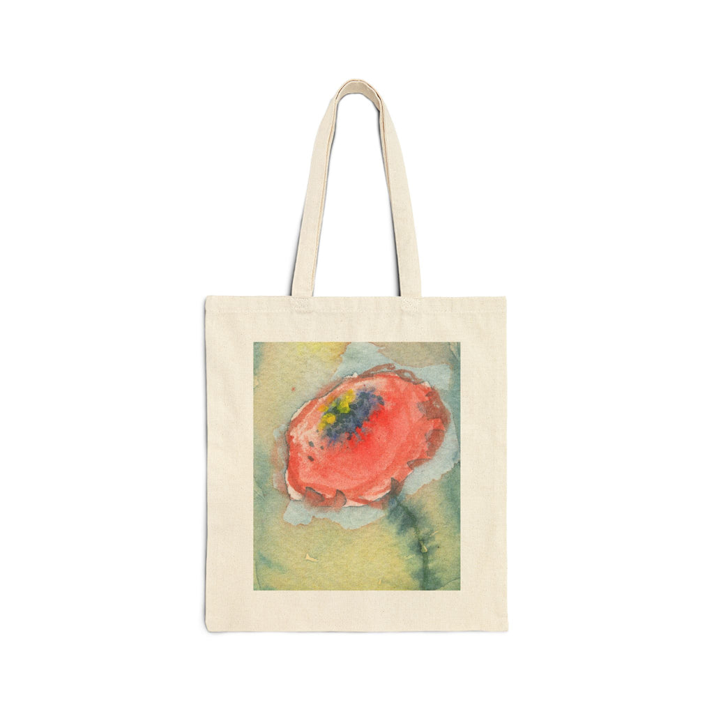 Poppy Cotton Canvas Tote Bag