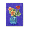 Nasturtium Floral Canvas Wall Art — Matte Stretched 1.25"