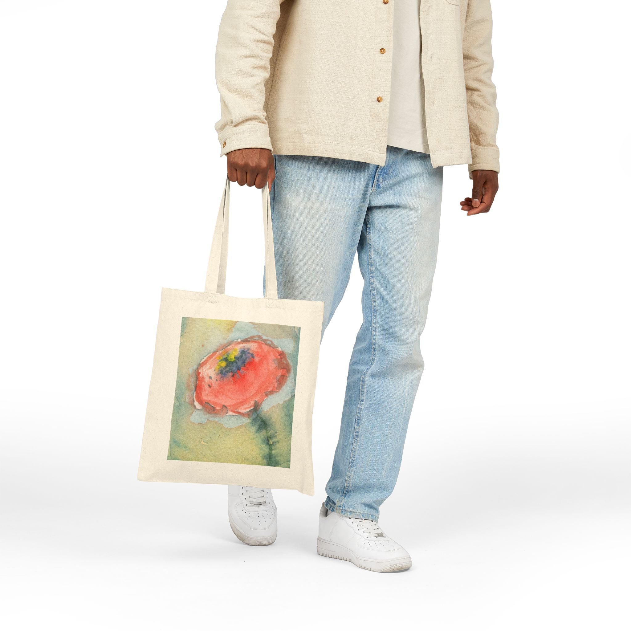 Poppy Cotton Canvas Tote Bag