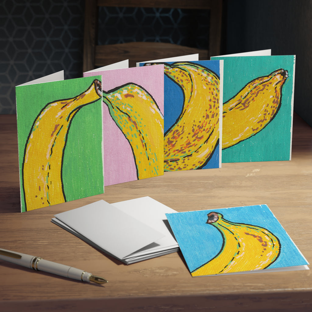 Banana Art Greeting Cards (5-Pack)
