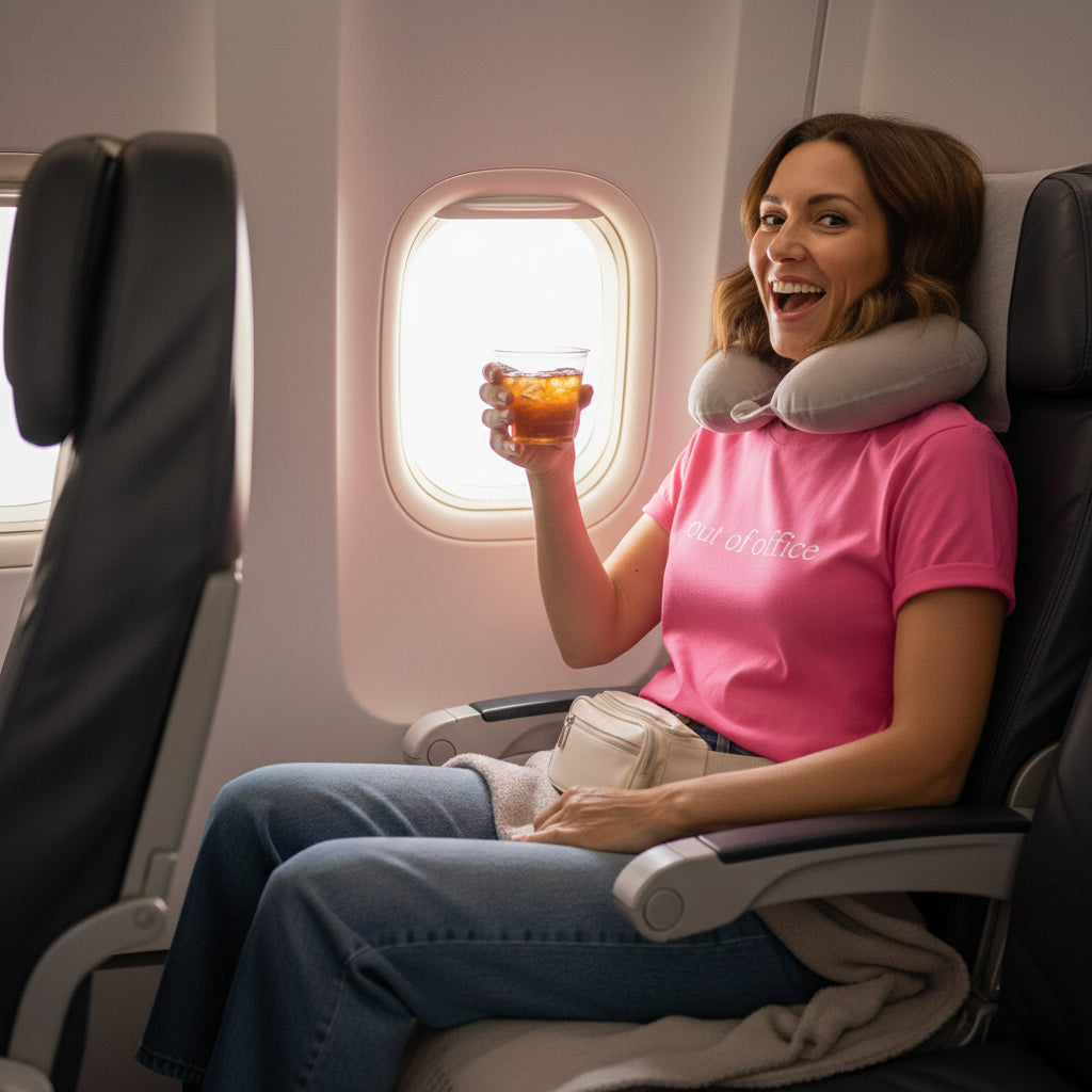 Out of Office Shirt - Funny Minimal Work Humor - Comfort Colors Unisex T-Shirt